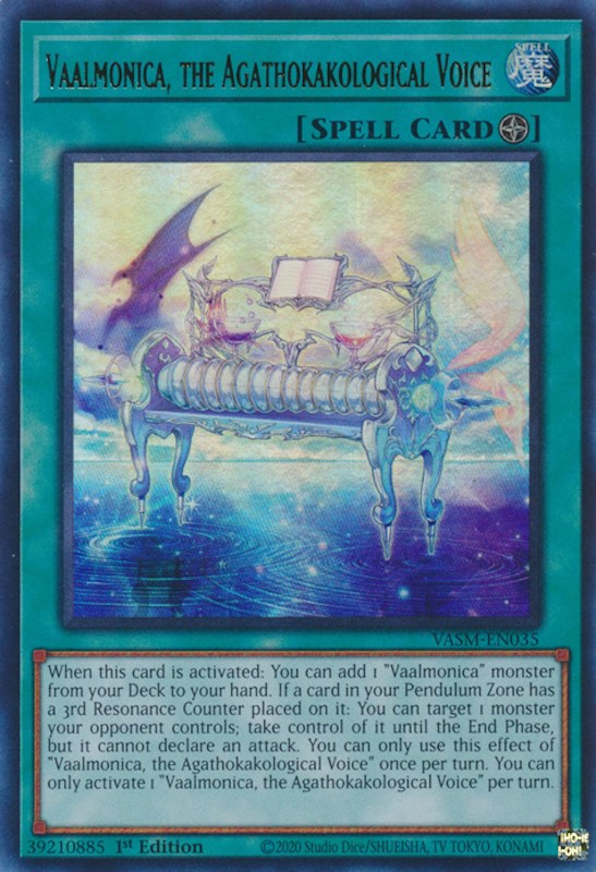 Vaalmonica, the Agathokakological Voice [VASM-EN035] Ultra Rare | The Time Vault CA