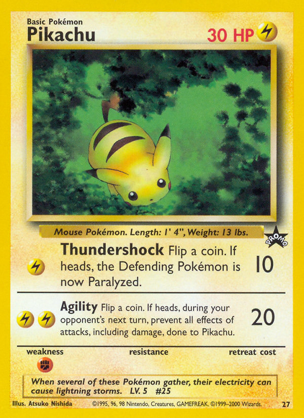 Pikachu (27) [Wizards of the Coast: Black Star Promos] | The Time Vault CA