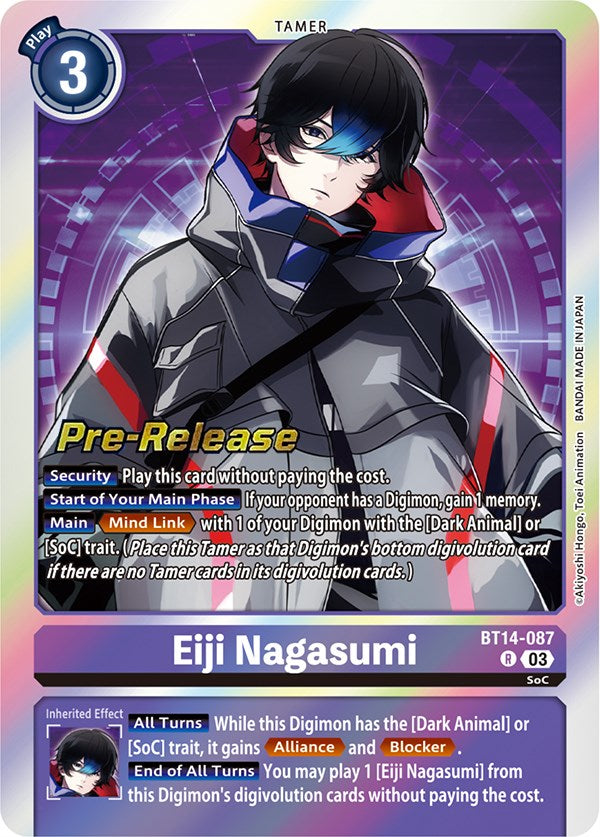 Eiji Nagasumi [BT14-087] [Blast Ace Pre-Release Cards] | The Time Vault CA