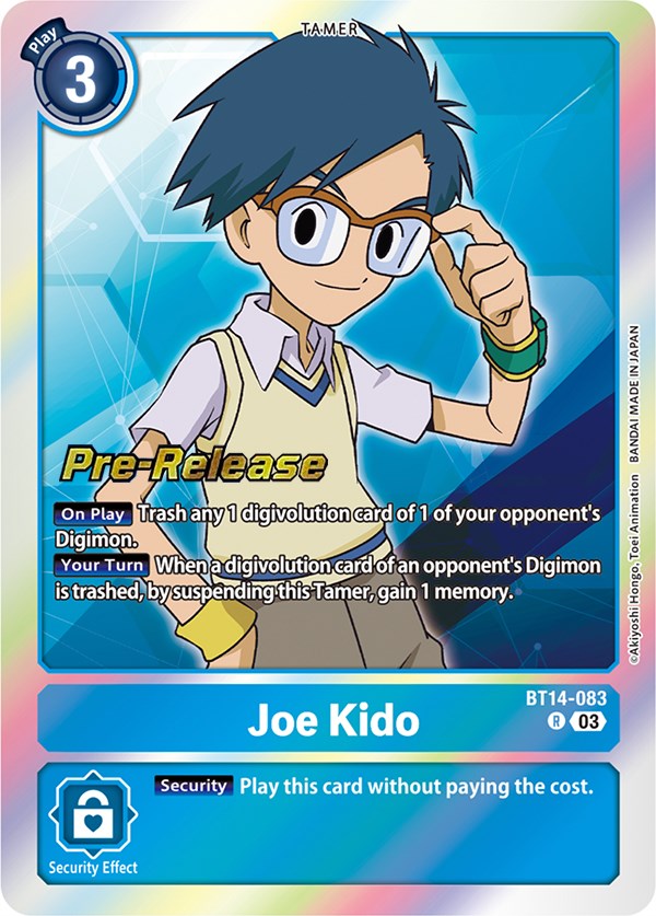 Joe Kido [BT14-083] [Blast Ace Pre-Release Cards] | The Time Vault CA