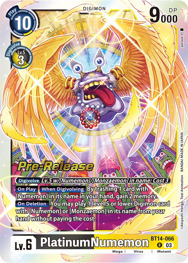 PlatinumNumemon [BT14-066] [Blast Ace Pre-Release Cards] | The Time Vault CA