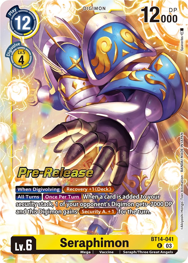 Seraphimon [BT14-041] [Blast Ace Pre-Release Cards] | The Time Vault CA