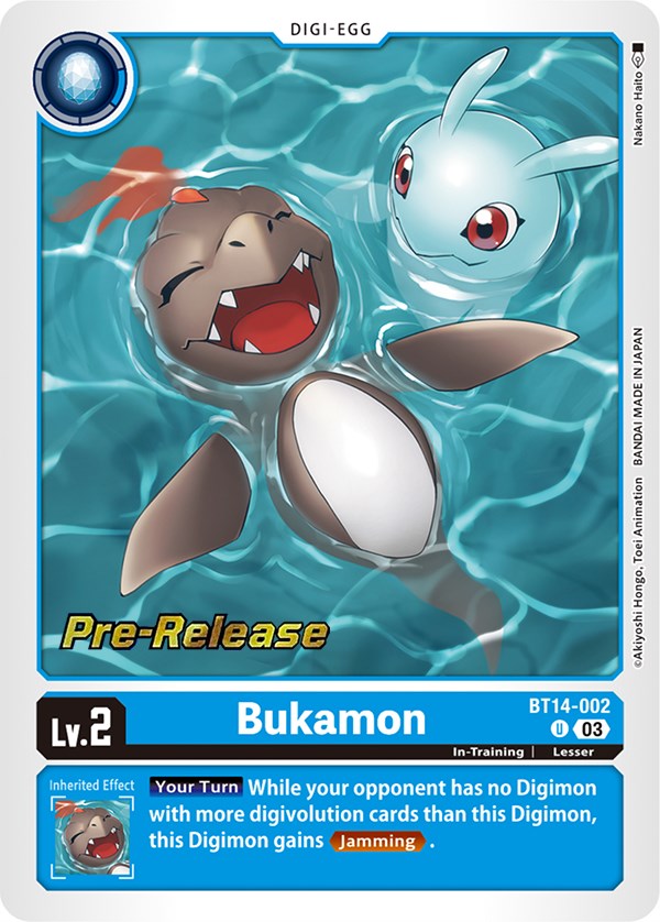 Bukamon [BT14-002] [Blast Ace Pre-Release Cards] | The Time Vault CA