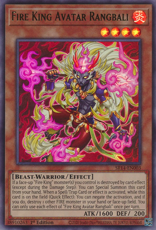 Fire King Avatar Rangbali [SR14-EN003] Ultra Rare | The Time Vault CA