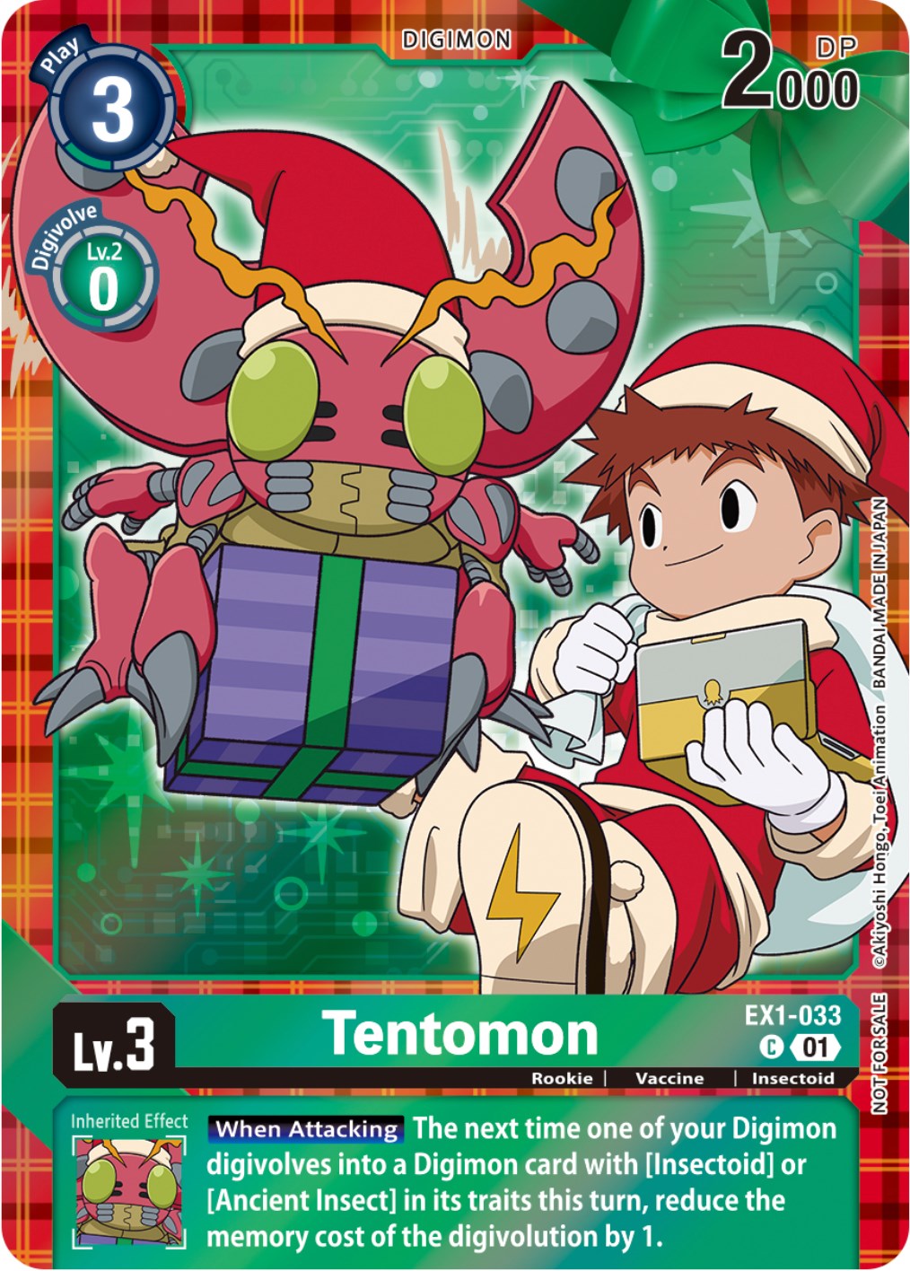 Tentomon [EX1-033] (Winter Holiday 2023) [Classic Collection] | The Time Vault CA