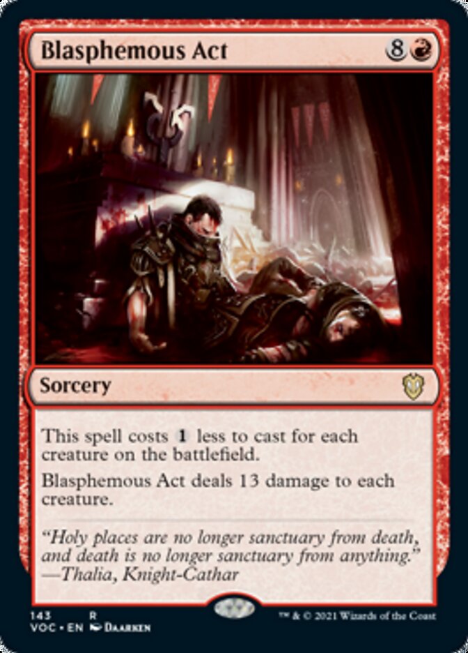 Blasphemous Act [Innistrad: Crimson Vow Commander] | The Time Vault CA