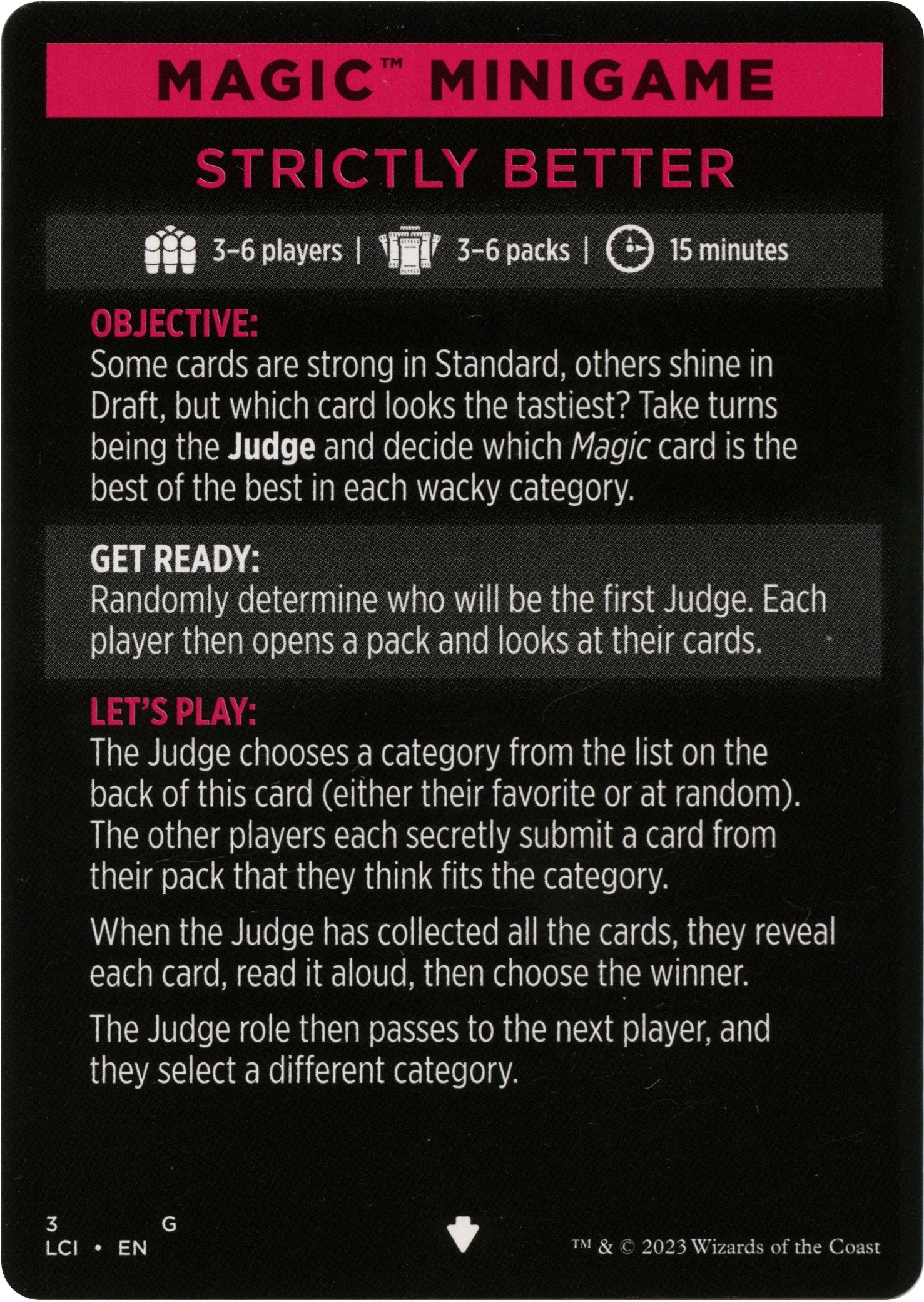 Strictly Better (Magic Minigame) [The Lost Caverns of Ixalan Minigame] | The Time Vault CA