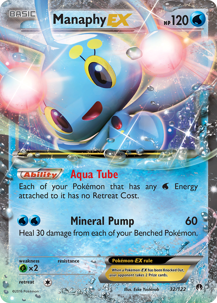 Manaphy EX (32/122) [XY: BREAKpoint] | The Time Vault CA