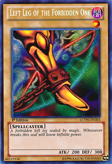 Left Leg of the Forbidden One [LCYW-EN303] Secret Rare | The Time Vault CA