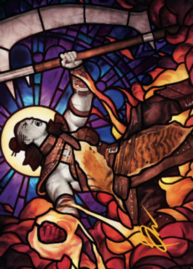Garna, Bloodfist of Keld Art Card (Gold-Stamped Signature) [Dominaria United Art Series] | The Time Vault CA