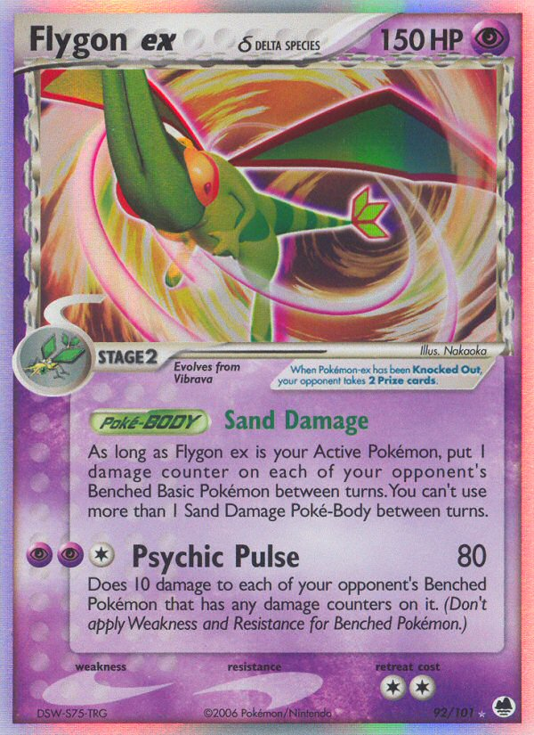 Flygon ex (92/101) (Delta Species) [EX: Dragon Frontiers] | The Time Vault CA