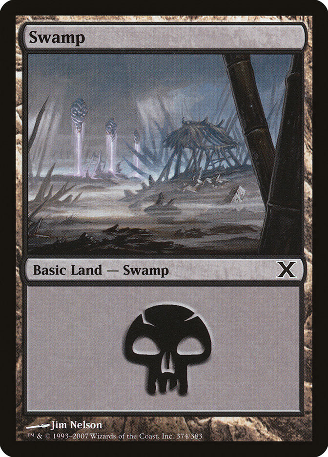 Swamp (374) [Tenth Edition] | The Time Vault CA
