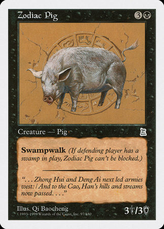 Zodiac Pig [Portal Three Kingdoms] | The Time Vault CA