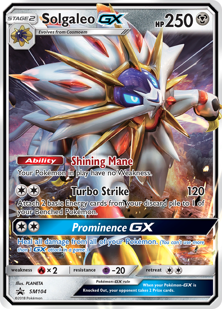 Solgaleo GX (SM104) [Sun & Moon: Black Star Promos] | The Time Vault CA