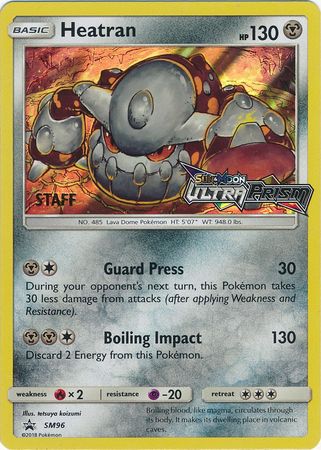 Heatran (SM96) (Staff Prerelease Promo) [Sun & Moon: Black Star Promos] | The Time Vault CA