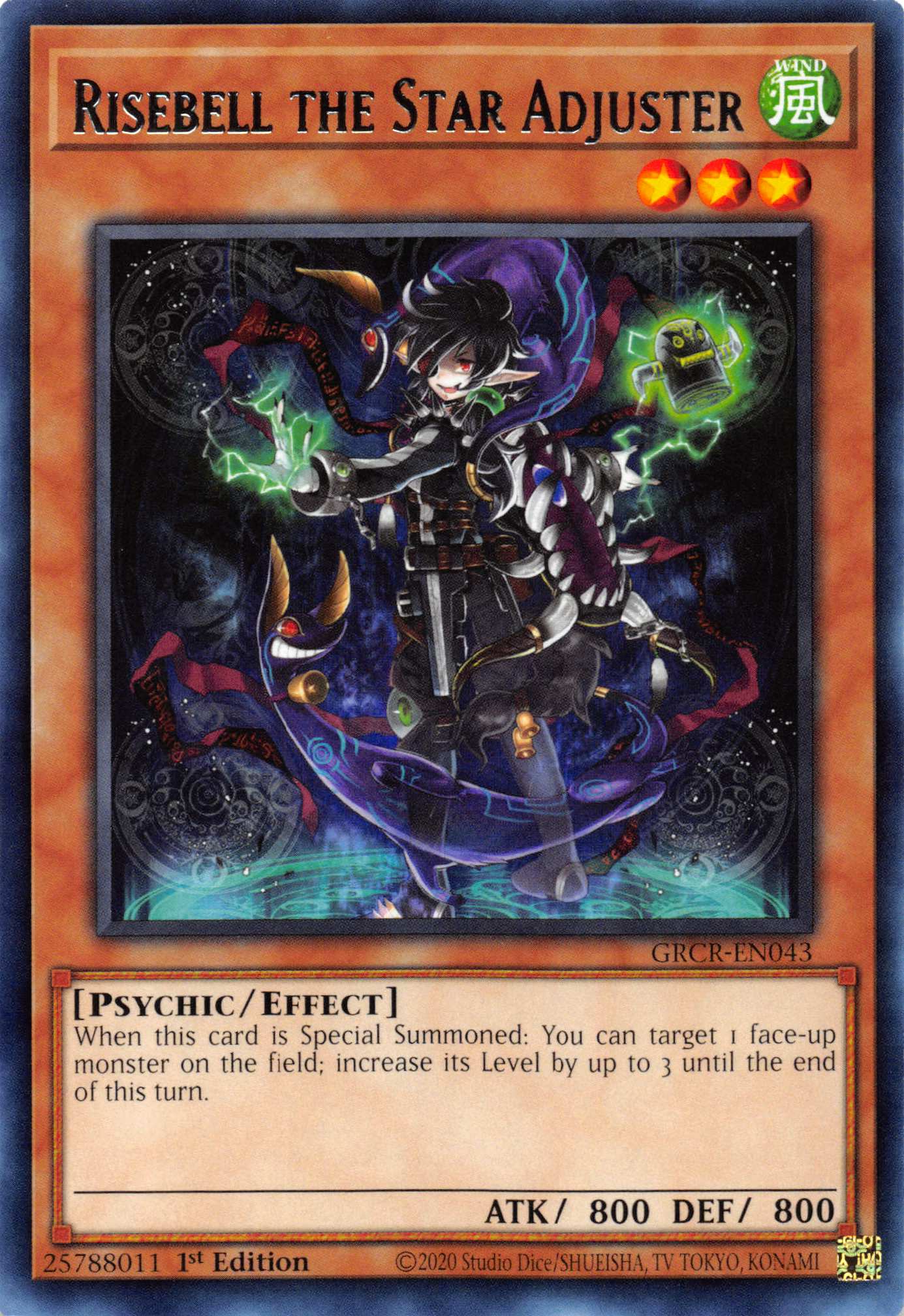 Risebell the Star Adjuster [GRCR-EN043] Rare | The Time Vault CA