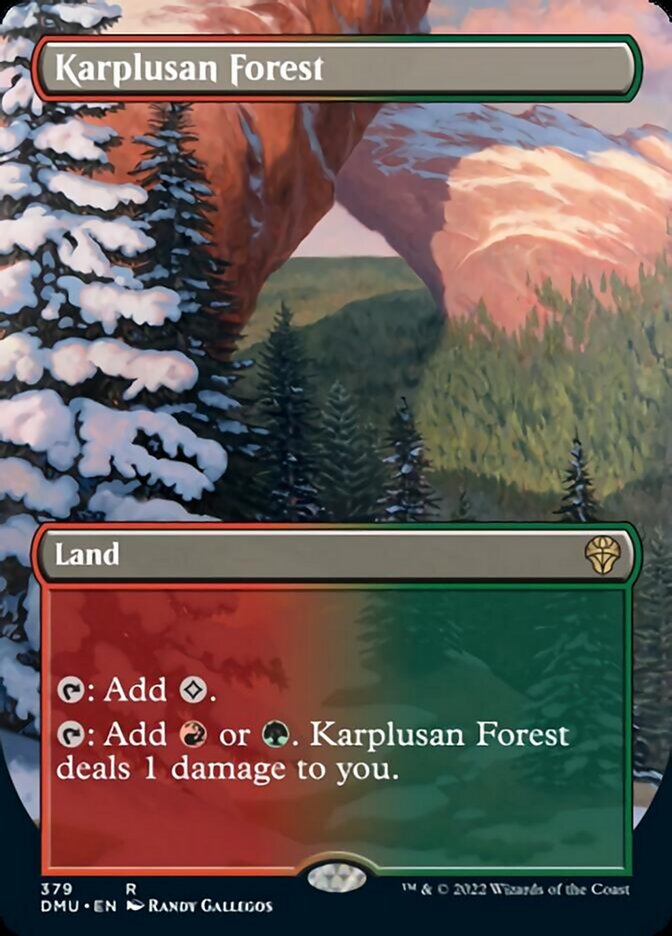 Karplusan Forest (Borderless Alternate Art) [Dominaria United] | The Time Vault CA