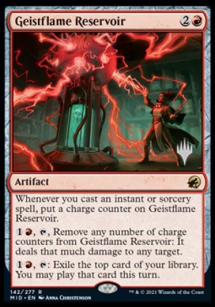 Geistflame Reservoir (Promo Pack) [Innistrad: Midnight Hunt Promos] | The Time Vault CA