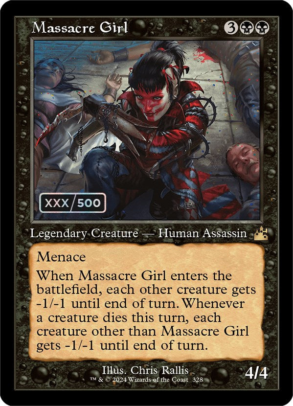 Massacre Girl (Retro) (Serialized) [Ravnica Remastered] | The Time Vault CA