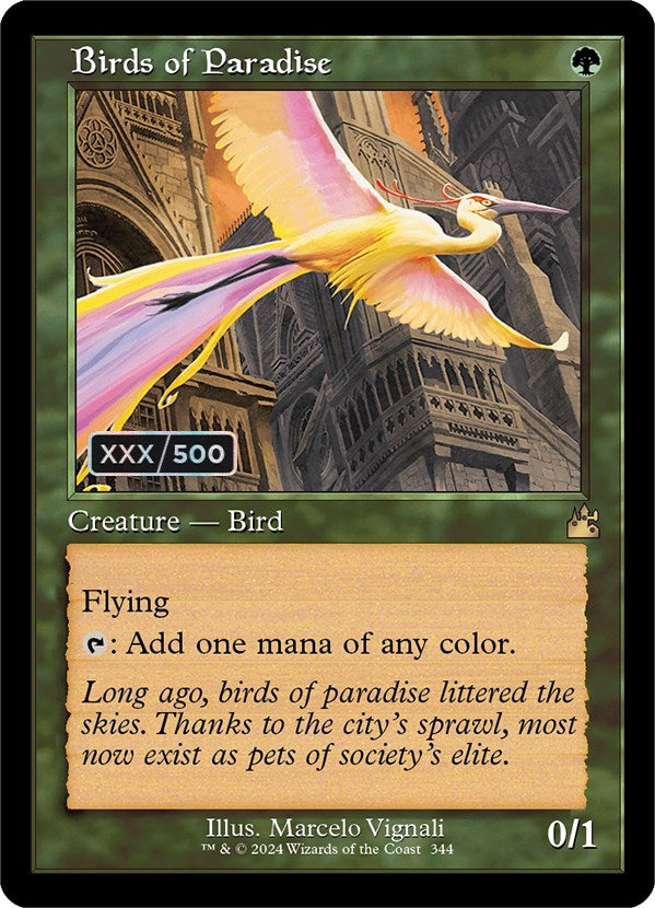 Birds of Paradise (Retro) (Serialized) [Ravnica Remastered] | The Time Vault CA