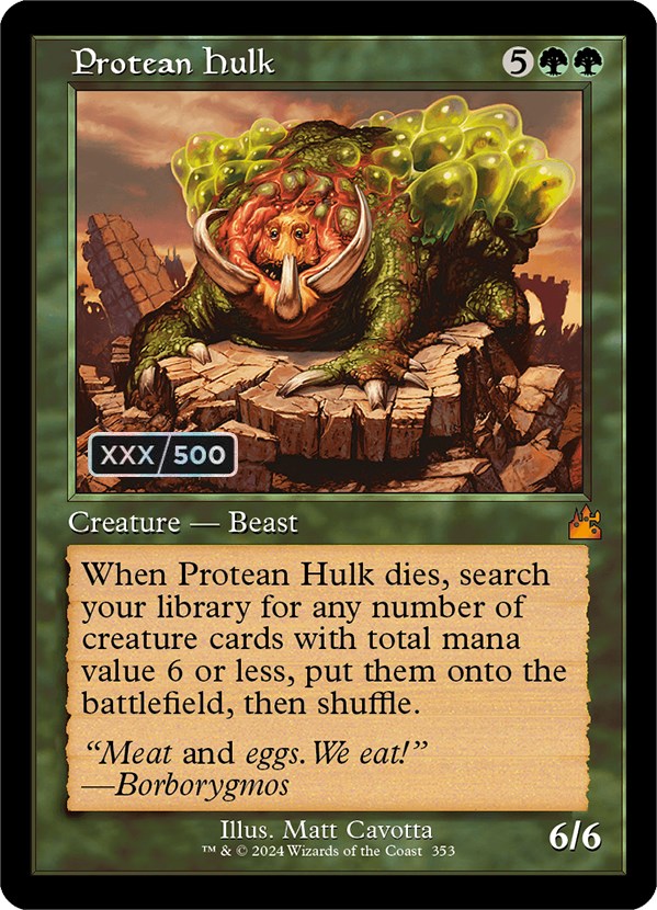 Protean Hulk (Retro) (Serialized) [Ravnica Remastered] | The Time Vault CA