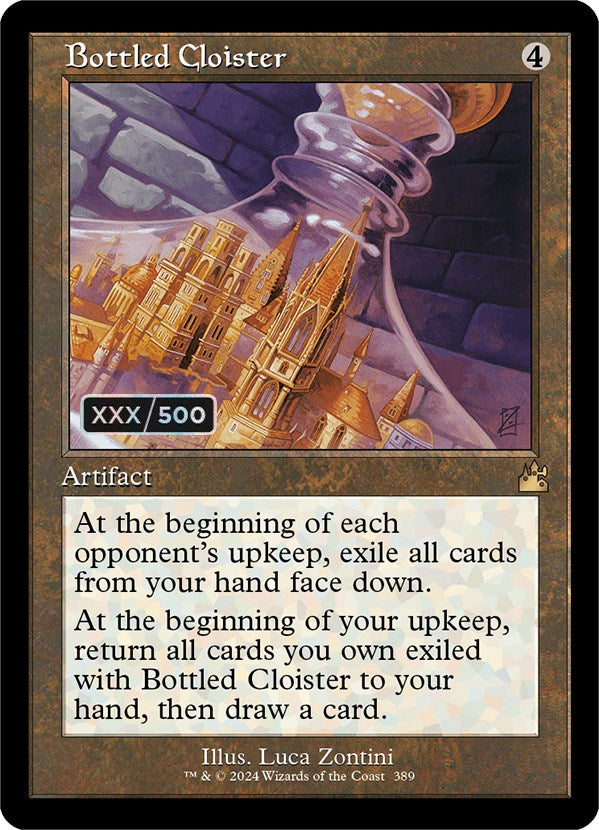 Bottled Cloister (Retro) (Serialized) [Ravnica Remastered] | The Time Vault CA