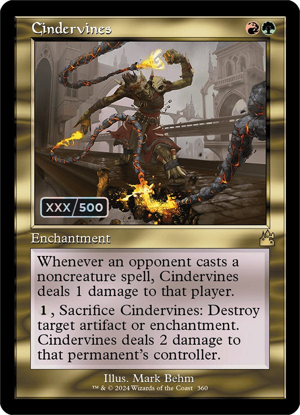 Cindervines (Retro) (Serialized) [Ravnica Remastered] | The Time Vault CA