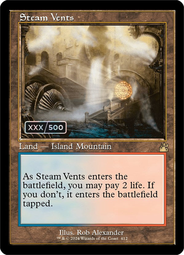 Steam Vents (Retro) (Serialized) [Ravnica Remastered] | The Time Vault CA