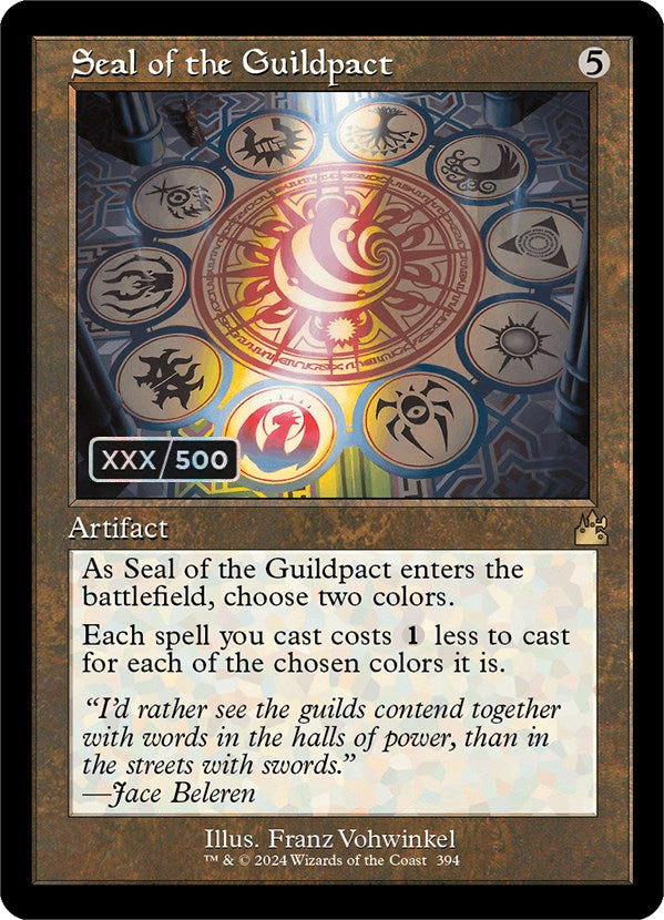 Seal of the Guildpact (Retro) (Serialized) [Ravnica Remastered] | The Time Vault CA