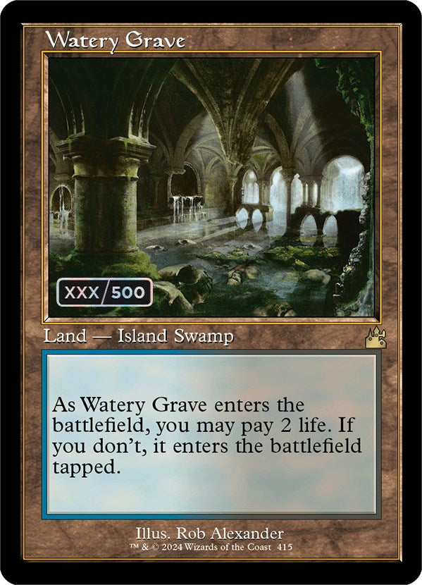 Watery Grave (Retro) (Serialized) [Ravnica Remastered] | The Time Vault CA