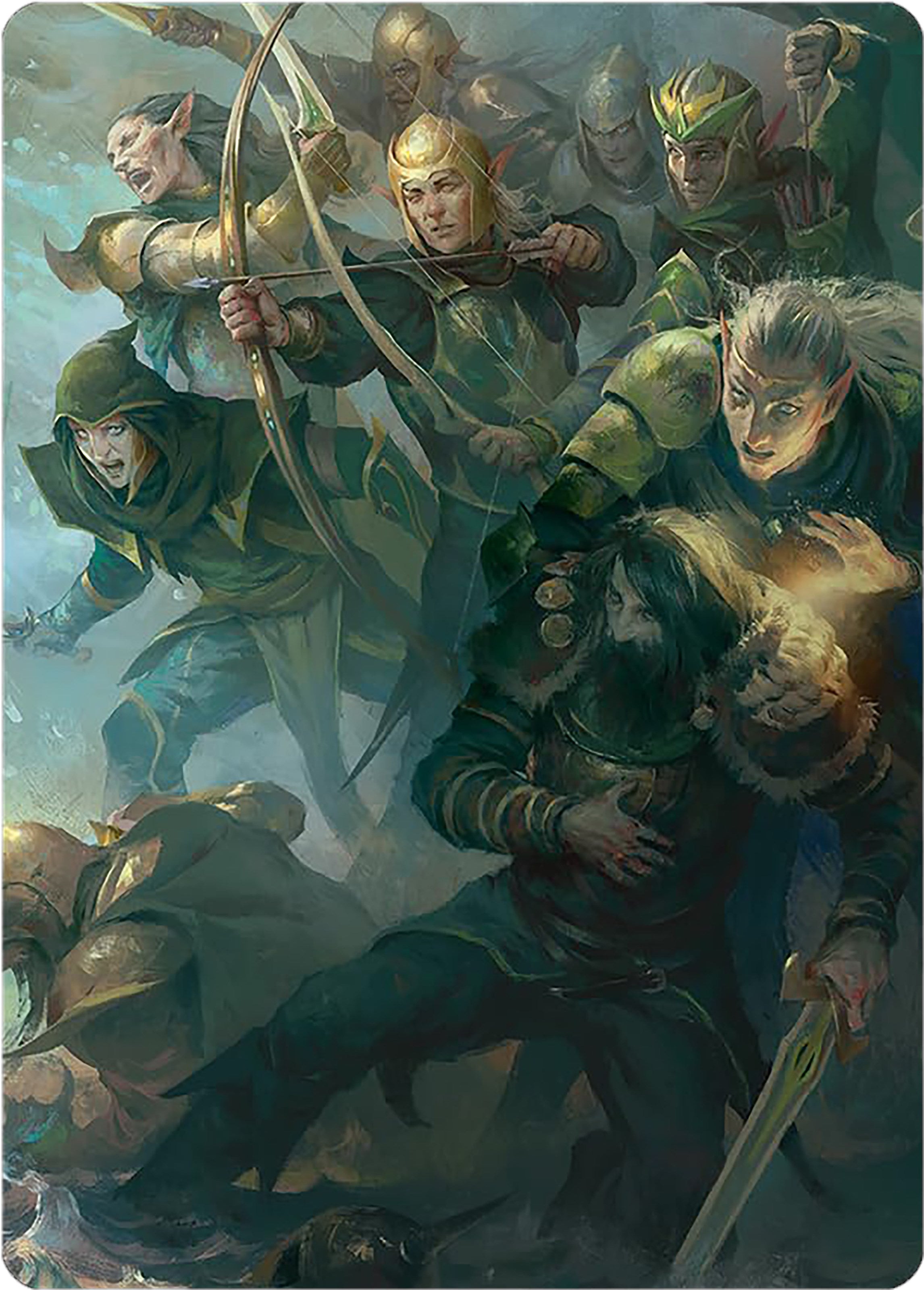 Galadhrim Brigade Art Card [The Lord of the Rings: Tales of Middle-earth Art Series] | The Time Vault CA