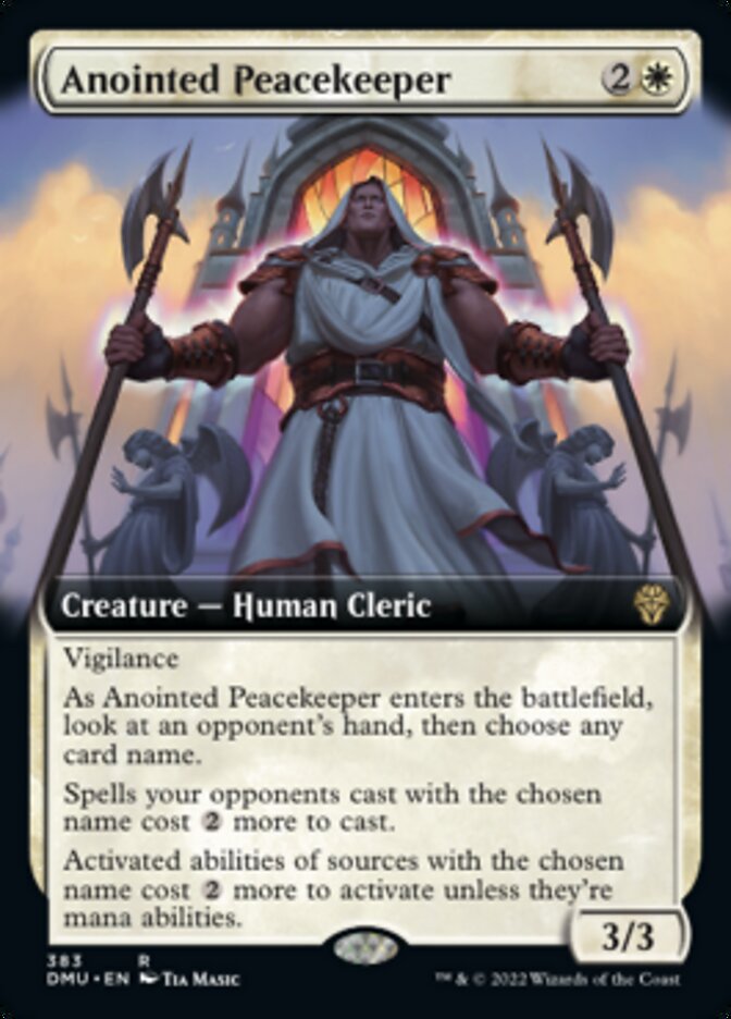 Anointed Peacekeeper (Extended Art) [Dominaria United] | The Time Vault CA