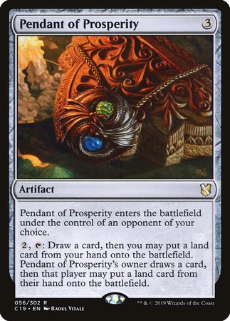 Pendant of Prosperity [Commander 2019] | The Time Vault CA