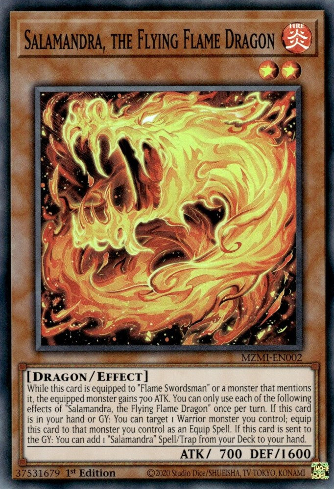 Salamandra, the Flying Flame Dragon [MZMI-EN002] Super Rare | The Time Vault CA