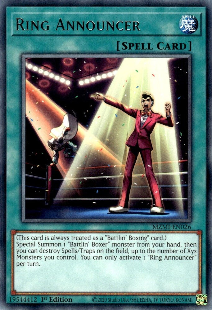 Ring Announcer [MZMI-EN026] Rare | The Time Vault CA