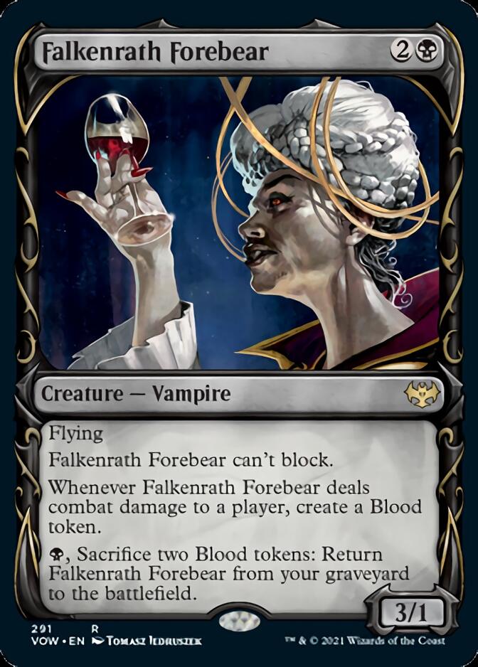 Falkenrath Forebear (Showcase Fang Frame) [Innistrad: Crimson Vow] | The Time Vault CA