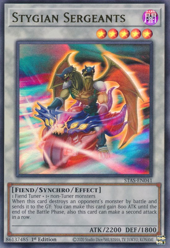 Stygian Sergeants [STAS-EN041] Ultra Rare | The Time Vault CA