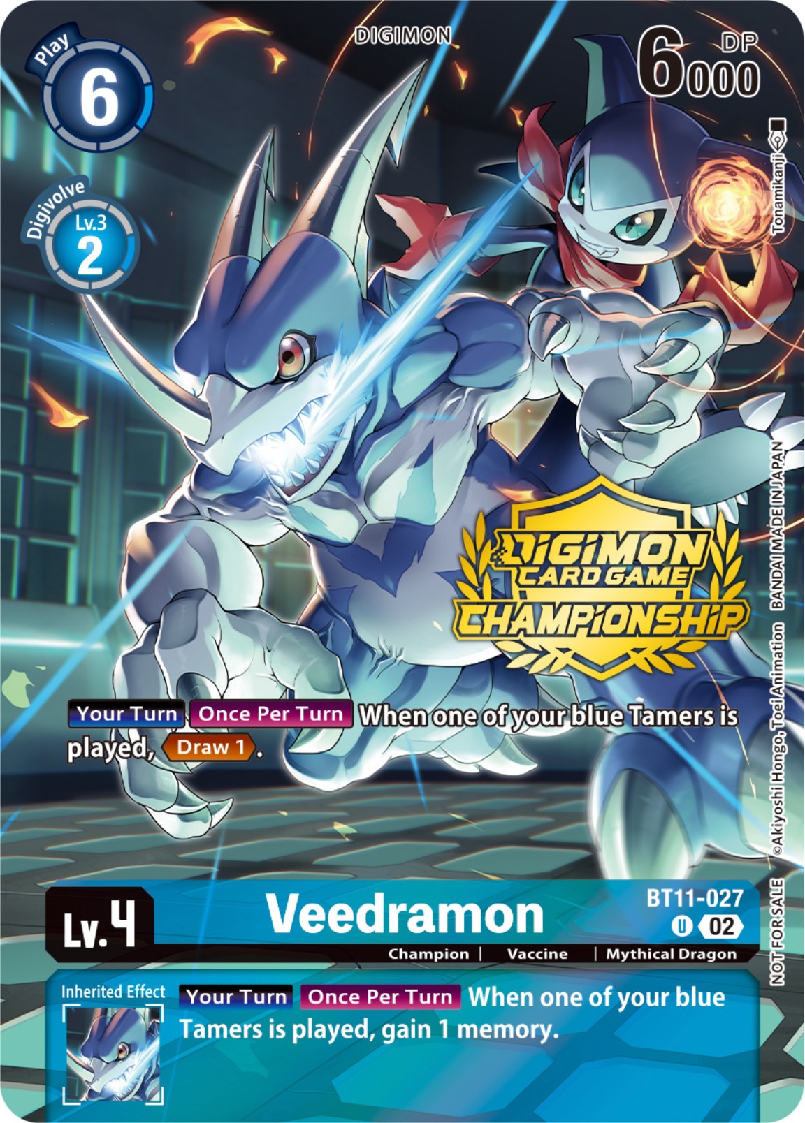 Veedramon [BT11-027] (Championship 2023 Tamers Pack) [Dimensional Phase Promos] | The Time Vault CA