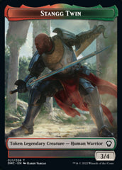 Soldier // Stangg Twin Double-sided Token [Dominaria United Tokens] | The Time Vault CA