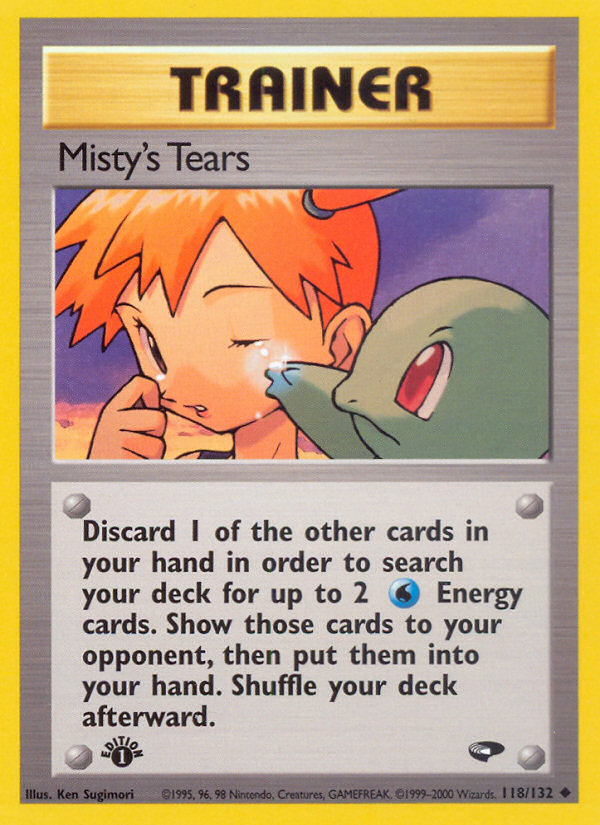 Misty's Tears (118/132) [Gym Challenge 1st Edition] | The Time Vault CA