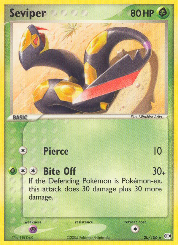 Seviper (20/106) [EX: Emerald] | The Time Vault CA