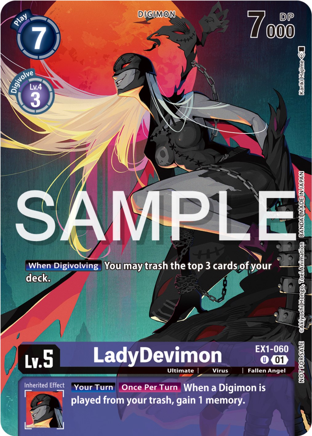 LadyDevimon [EX1-060] (Digimon Illustration Competition Pack 2023) [Classic Collection Promos] | The Time Vault CA