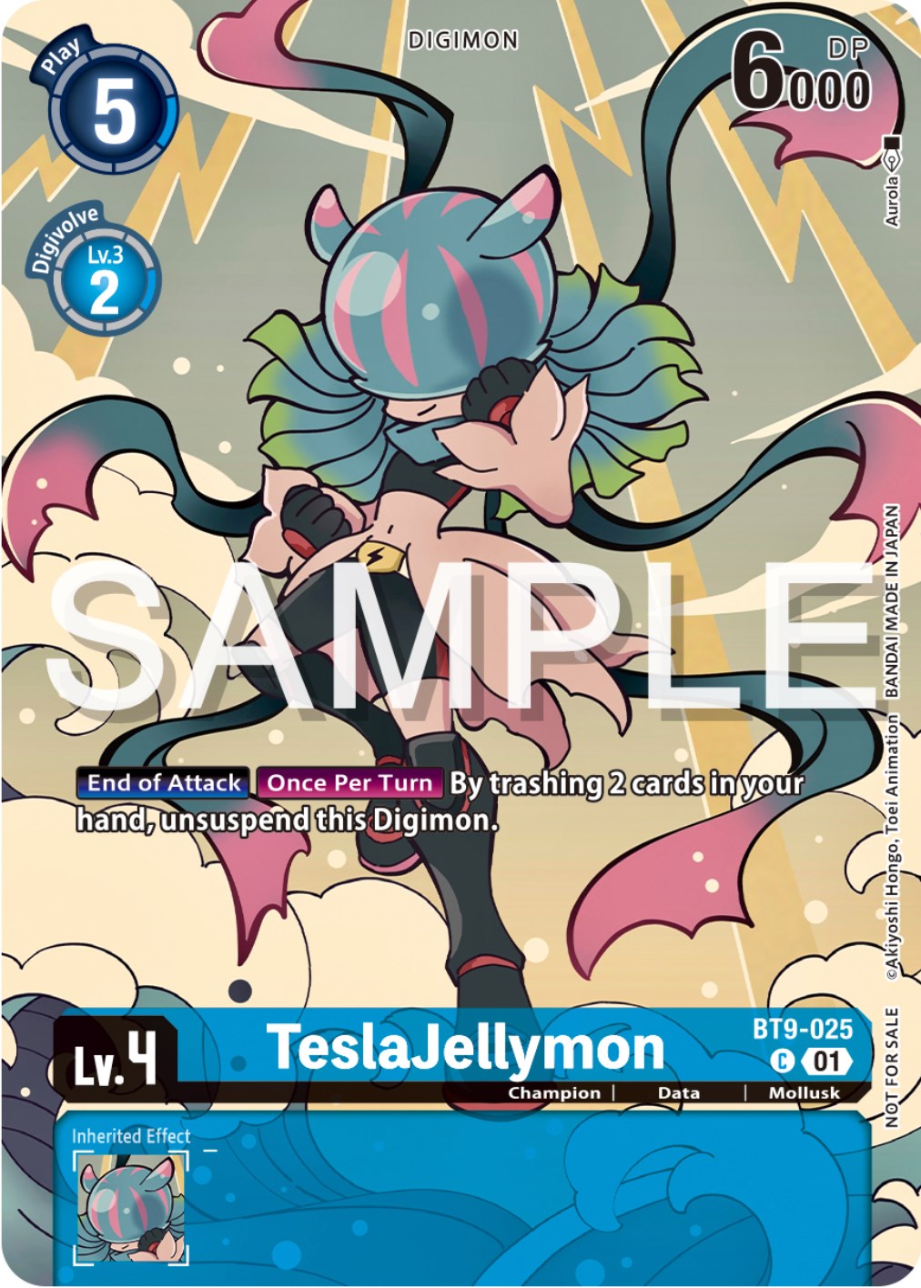 TeslaJellymon [BT9-025] (Digimon Illustration Competition Pack 2023) [X Record Promos] | The Time Vault CA