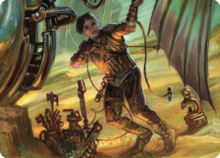 Mishra, Excavation Prodigy Art Card [The Brothers' War Art Series] | The Time Vault CA