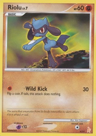 Riolu (6/61) [Diamond & Pearl: Trainer Kit - Lucario] | The Time Vault CA