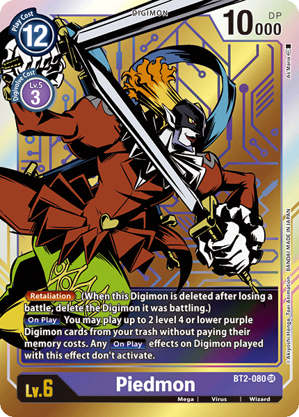 Piedmon [BT2-080] (Alternate Art) [Release Special Booster Ver.1.0] | The Time Vault CA