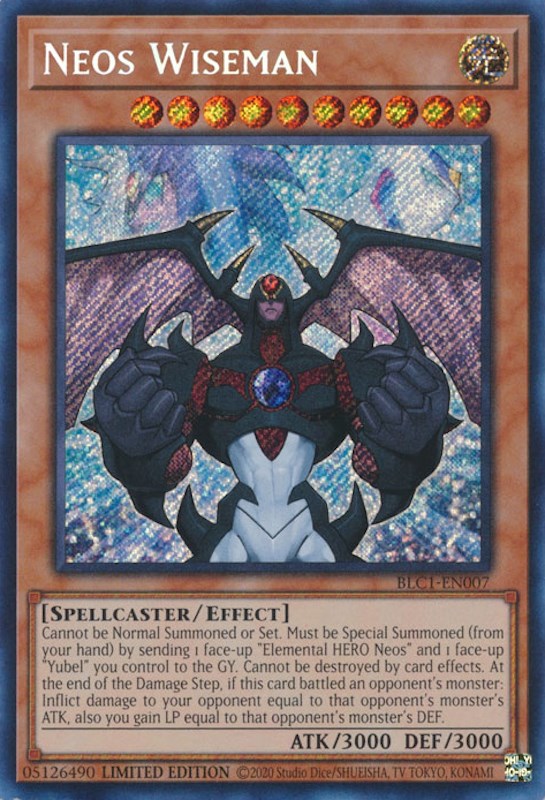 Neos Wiseman [BLC1-EN007] Secret Rare | The Time Vault CA