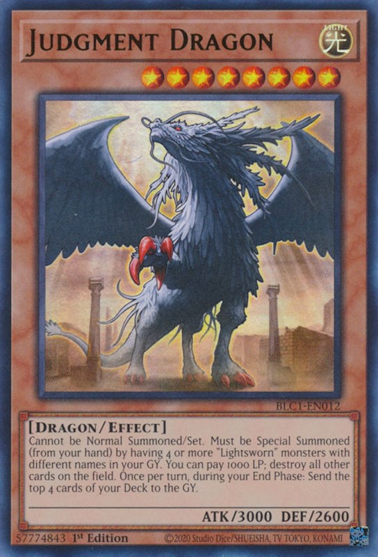 Judgment Dragon [BLC1-EN012] Ultra Rare | The Time Vault CA