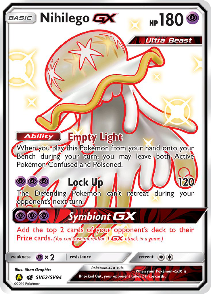 Nihilego GX (SV62/SV94) [Sun & Moon: Hidden Fates - Shiny Vault] | The Time Vault CA