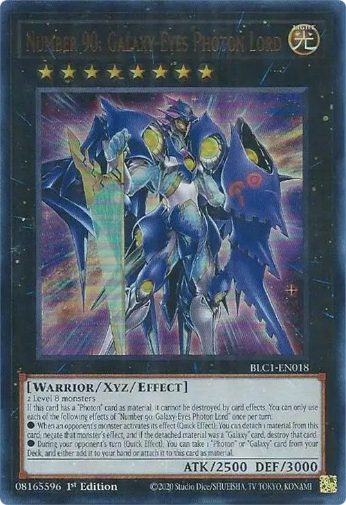 Number 90: Galaxy-Eyes Photon Lord [BLC1-EN018] Ultra Rare | The Time Vault CA